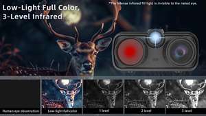 Z060 4K HD CE technologie infrarouge portée de Vision nocturne jumelles de Vision nocturne lunettes de Vision à faible luminosité étanche Zoom numérique 8X - Product Image 6
