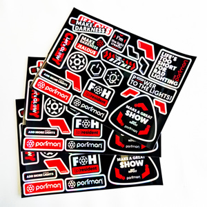 Chất Lượng Cao UV Chống Thấm Nước Bóng Vinyl Tự Dính Nhãn Chết Cắt Nhỏ Phim Hoạt Hình Dán Tùy Chỉnh Nụ Hôn Cắt Sticker Tấm - Product Image 4