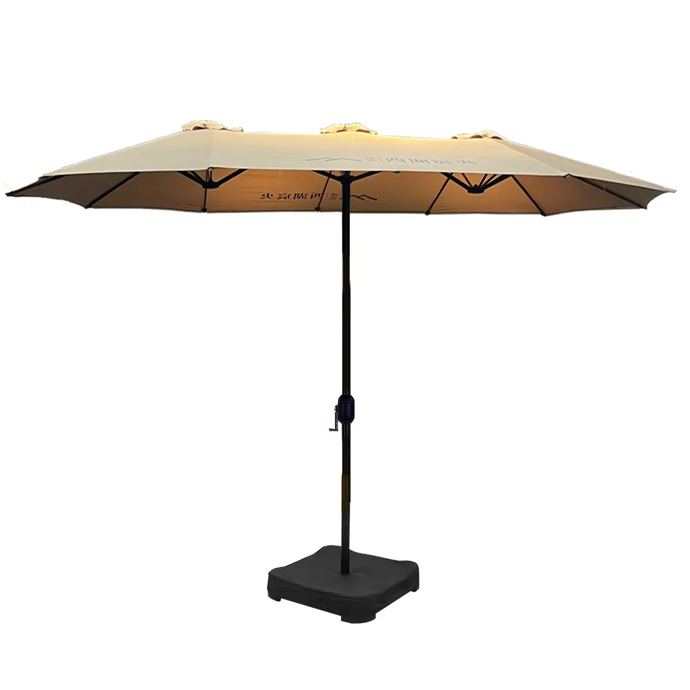 Pengyi 15 피트 현대 패션 태양 방수 직물 하이 퀄리티 안뜰 정원 야외 우산 판매