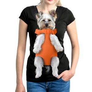 Sac à dos de transport pour animaux de compagnie réglable, sac de transport pour chiot respirant en maille, sac de transport pour chien avec pattes en extérieur - Product Image 1