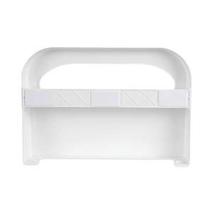 Dispensador de cubiertas para inodoros de plástico blanco KD100 para montaje en pared - Product Image 1