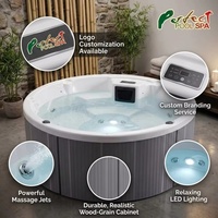 Baignoire à remous professionnelle pour spa de resort, installation rapide, hydrothérapie, prix usine