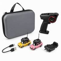 Voiture RC FPV 1:64 avec caméra HD 720P WiFi, double contrôle, mode croisière, suspension avant, étui portable, mini véhicule de cascades avec VR