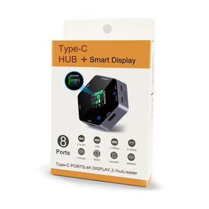 Station d'accueil de haute qualité Type-C Smart Display 4K60hz hdmi 8 en 1 Multi-port Hub PD Charging <span class=keywords><strong>USB</strong></span> Expander - Product Image 2