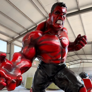 K382 grande <span class=keywords><strong>Action</strong></span> Figure all'aperto statua del centro commerciale parco di arte pubblica punto di riferimento <span class=keywords><strong>Hulk</strong></span> verde uomo sculture - Product Image 3