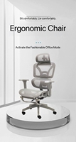 Chaise de bureau exécutive ergonomique moderne en maille, réglable en hauteur, pivotante, empilable |   Cadre en aluminium massif à usage commercial