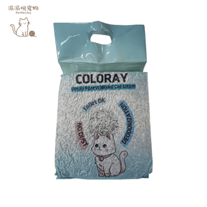 Lettiera per Gatti PetPetJoy in Tofu Ecologica, Grana Fine 2,4kg, Biodegradabile e Organica, Bianca e Blu, Prodotta in Cina - Product Image 2