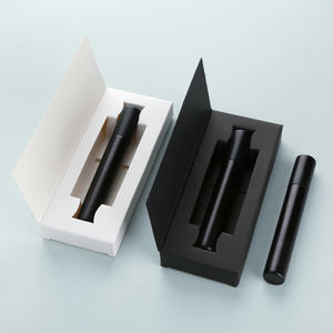 SUMEEAR 15ml 哑光黑色圆形玻璃香水喷雾瓶 喷雾器 紫外线电镀定制徽标喷雾盖 可再填充 - Product Image 3