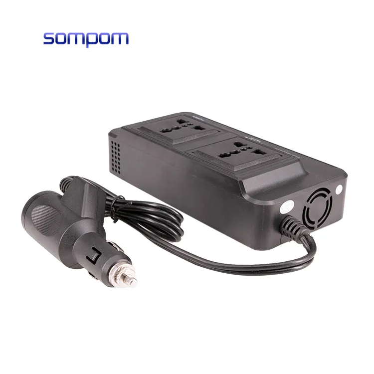 2 AC Outlets 2 USB Ports Charger Adapter 200W Car Power Inverter DC 12V To 220V AC Car Converter DC To AC Inverter