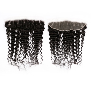 Cabello Humano Virgen Brasileño Remy HD Frontal 13*4 al por Mayor, Tejido de Encaje Doble con Máquina, 50g, Sin Aditivos - Product Image 4
