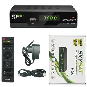 H.265 Vệ Tinh TV Receiver SKYSAT V20 Hỗ Trợ RJ45 WiFi CS CCCam Newcamd Autoroll Powervu Xtream IPTV Giải Mã