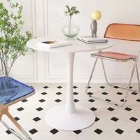 Table basse ronde minimaliste nordique à base tulipe, très vendue, pour salon et café, vente en gros