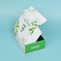 Boîtes d'expédition en carton ondulé personnalisées imprimées en relief avec doublure en mousse, emballage cosmétique écologique, bande de déchirement facile, impression couleur intégrale