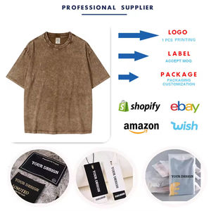 Camiseta de Manga Larga con Logotipo Personalizado, Estilo Vintage, Lavada al Ácido, para Hombre, Camiseta Extra Grande de Algodón Grueso, 100% Algodón para Hombre - Product Image 6