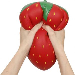 Squishies Jumbo Strawberry Soft Slow Rising Squeeze Toys Stress Relief Large Fruit Toy Scented Kawaii Giant Squishy - Product Image 1