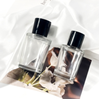 Vente flash - Boîte à parfum ronde sur mesure, flacon pompe pour lotion, flacon de parfum vide en verre de 50 ml et 75 ml