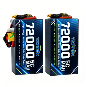 Batería Semisólida para Dron UAV de 7.4V 72000mAh 445Wh/kg, -40°C, Baja Temperatura, Alta Altitud, OEM ODM - Product Image 1