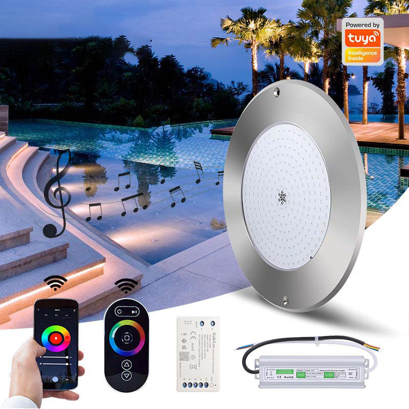 7mm Super Thin Stainless Steel Wifi Control Rgbw Pool Light Pool Lighting Led Underwater Swimming Pool Lights Led