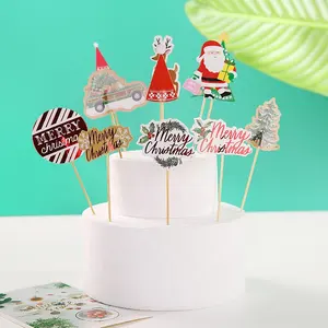 Suporte Personalização Decoração Do Bolo Suprimentos Toothpick Feliz Aniversário Bolo Topper