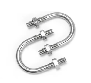Stainless Steel <b>U</b> <b>Bolt</b> With Hex Nuts Passivated Finish Industrial Grade M6 Threaded Rods - Product Image 2