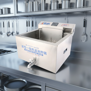 Commerciële elektrische friteuse voor frieten en kip, grote capaciteit roestvrijstalen friteuse voor restaurantgebruik - Product Image 1