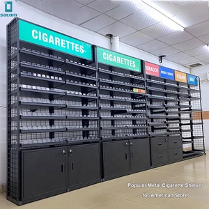 American Convenience Store Tobacco Cigarette Shelves Tobacco Fixtures