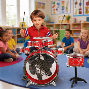 Set di Batteria Acustica Rotante per <span class=keywords><strong>Bambini</strong></span>, Strumento Musicale Amato dai Piccoli - Product Image 5