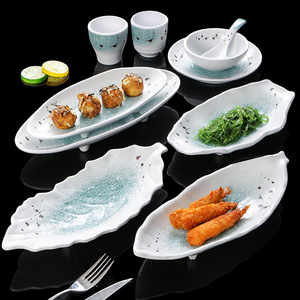 Xiangyuanmei tableware <b>melamine</b> <b>plates</b>, commercial creative restaurant <b>plates</b>, imitation porcelain plastic <b>plates</b>, irregularly - Product Image 1