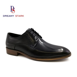 Chaussures habillées Oxford de luxe pour hommes, faites à la main, de haute qualité, vintage, à lacets, confortables, légères, en cuir véritable, avec logo personnalisé - Product Image 1