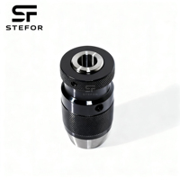Mandrin de perçage auto-serrant durable sans clé B16 B18 JT3 JT6 de haute précision 1-16 mm pour machines de fraisage et usinage CNC