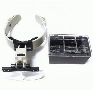 MG81002 4 lente lente lente di ingrandimento della testa con luce LED casco lente d'ingrandimento - Product Image 6
