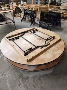 Muebles de Madera Plegables para Eventos, Banquetes, Cenas y Fiestas al Aire Libre, Mesa de Banquete para Bodas, Venta al Por Mayor - Product Image 6