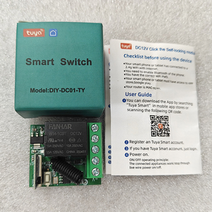 Module de <span class=keywords><strong>relais</strong></span> miniature DC12V Tuya 433Mhz, télécommande RF pour porte de garage, interrupteur AC85-265 - Product Image 1