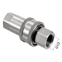 Bouchon rapide de tuyau d'huile Coupleur de connexion rapide hydraulique ANV haute pression Connecteur hydraulique de type fermé