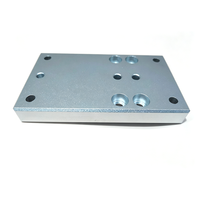 Plaque de montage en aluminium usinée sur mesure par CNC, plaque de fixation en aluminium anodisé, service de perçage et de fraisage CNC, support métallique sur mesure