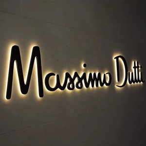 Tùy chỉnh dấu hiệu kim loại <span class=keywords><strong>LED</strong></span> kênh thư dấu hiệu trong Nhà Kinh Doanh ánh sáng logo vàng 3D Backlit dấu hiệu - Product Image 3