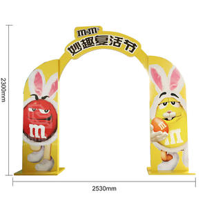 Nouveau présentoir publicitaire en carton en forme d'arche pour chocolat, présentoir de porte, présentoir de stand - Product Image 5