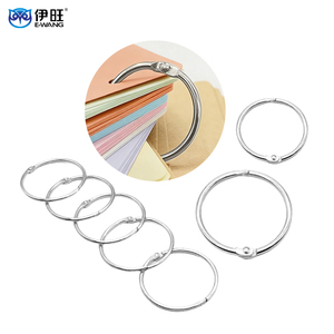 Anillas de Acero Inoxidable para Libros, Anillas Versátiles para Encuadernación de Hojas Sueltas, para la Escuela, Oficina, Proyectos de Bricolaje - Product Image 1