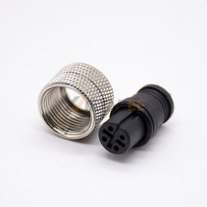 Connecteur femelle M12 à 4 pôles, code A, IP67, droit, à souder, moulé, pour capteur, pour l'automatisation industrielle - Product Image 2