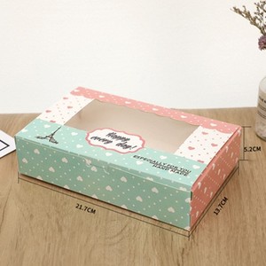 Boîte d'emballage pour pâtisserie, dessert, cookie, à emporter, de qualité alimentaire, personnalisée, avec fenêtre - Product Image 4
