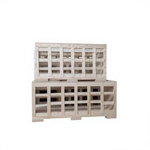 HLC High Quality Wooden Case Shipping <b>Crate</b> Box <b>Stackable</b> Painted Fumigated for Storage Export PVC Steel Pipe OEM Dimensions - Product Image 1