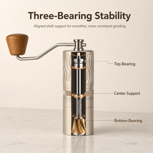 Moulin à café manuel en alliage d'aluminium <span class=keywords><strong>de</strong></span> qualité supérieure, poignée en <span class=keywords><strong>noyer</strong></span>, réglages <span class=keywords><strong>de</strong></span> mouture multi-niveaux, moulin à grains <span class=keywords><strong>de</strong></span> café portable <span class=keywords><strong>de</strong></span> qualité alimentaire - Product Image 3