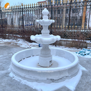 बिक्री के लिए आउटडोर यूरोपीय शैली उद्यान संगमरमर पानी का फव्वारा - Product Image 5