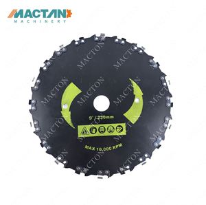 Disque de chaîne à angle droit pour débroussailleuse, 9 pouces, 20 dents - Product Image 2