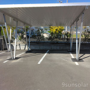 9sunsolar métal structurel solaire carport cadre photovoltaïque pour résidentiel 4 voiture ombre parking toit garage - Product Image 4