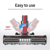 Compatible avec les têtes de nettoyage à rouleaux souples Dyson V7 V8 V10 V11 V15, brosse à poils doux pour sols avec éclairage LED, pièces de rechange pour aspirateur