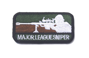 Distintivo del braccio tattico del cecchino della Major League gancio distintivo in tessuto ricamato con chiusura ad anello a gancio - Product Image 6