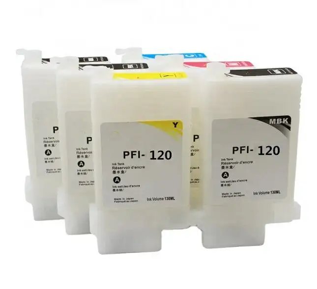 MWEI 120 130ML/PC Empty Refillable Ink Cartridge With Chip For Canon TM-200 205 300 305 Printer