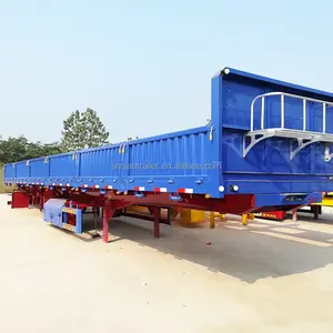 Hot 3/4 Axle Sidewall 40Ft 45Ft Fence Box Stake 40Ton 50Ton Cargo Semi Trailer For Sale