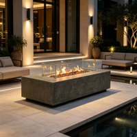 Brasero familial pour jardin, idéal pour les barbecues de week-end et les moments entre amis, chauffage extérieur pour cour.
